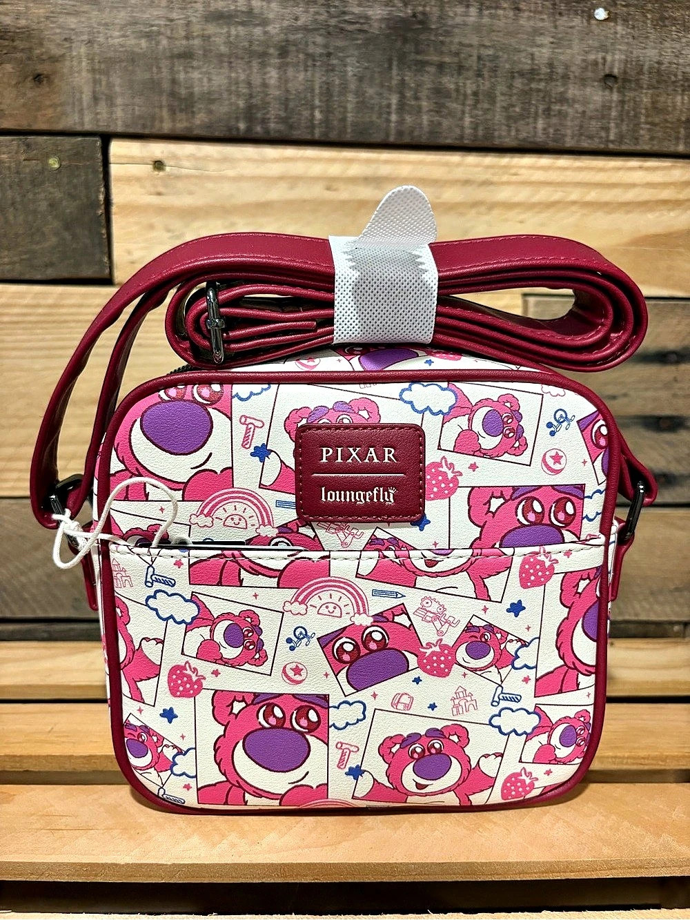 Loungefly Care Bears Crossbody Bag in Pink & White New with tags